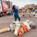 monthy food hamper distribution