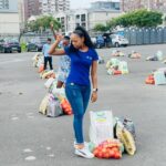 monthy food hamper distribution