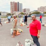 monthy food hamper distribution