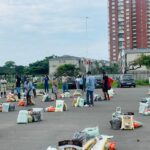 monthy food hamper distribution