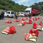 monthy food hamper distribution