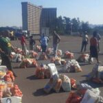 monthy food hamper distribution