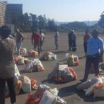 monthy food hamper distribution