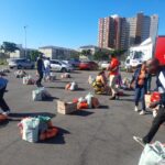 monthy food hamper distribution