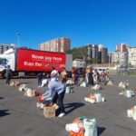 monthy food hamper distribution